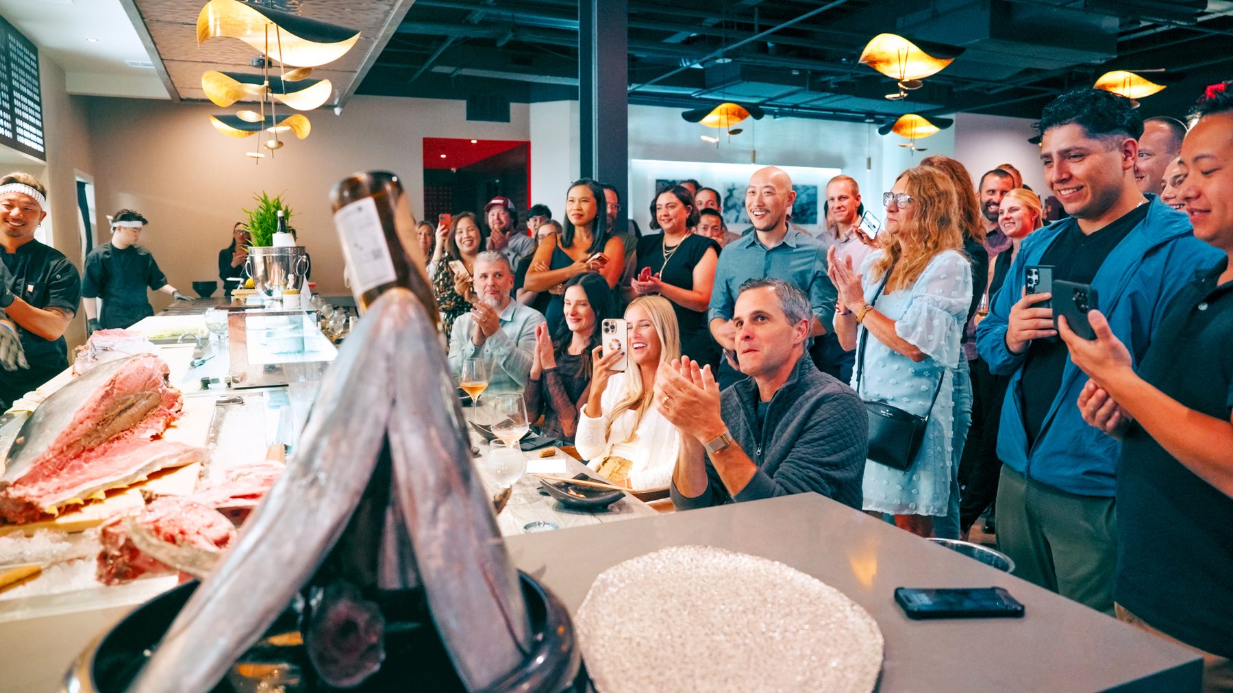Anniversary crowd